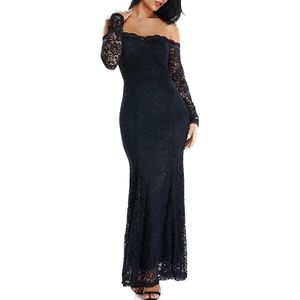 Off The Shoulder Lace Mermaid Dress